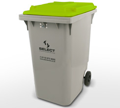 dry mixed recycling 360 litre container