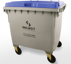 paper & cardboard recycling 1100 litre container