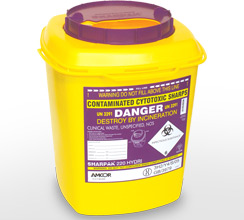 Purple 22L sharps container