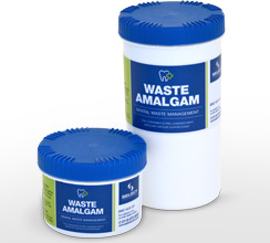 Waste amalgam containers