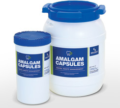 Amalgam capsules containers