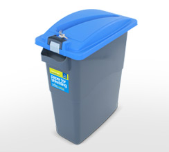 Single internal recycling container