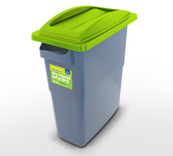 Single internal recycling container
