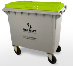 dry mixed recycling 660 litre container