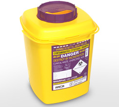 Purple 12L sharps container