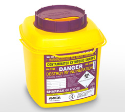 Purple 6L sharps container